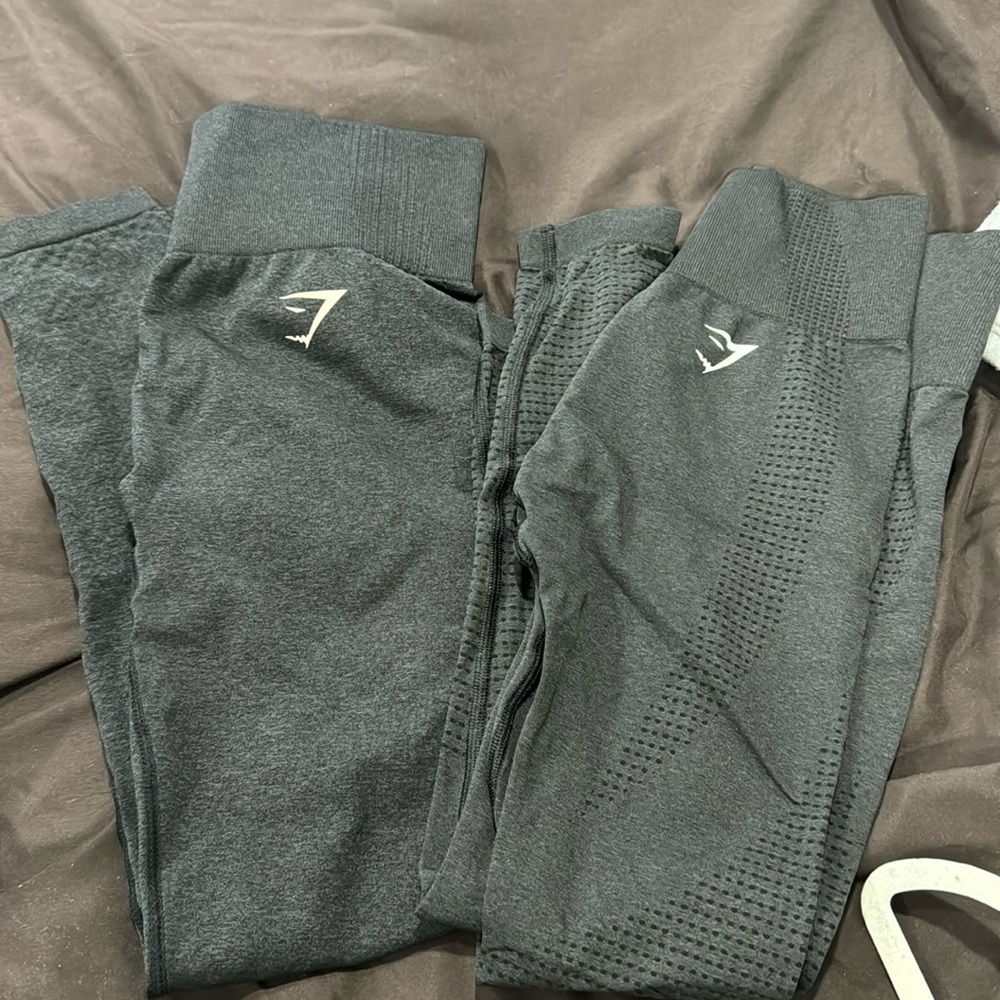 Black vital leggings gymshark